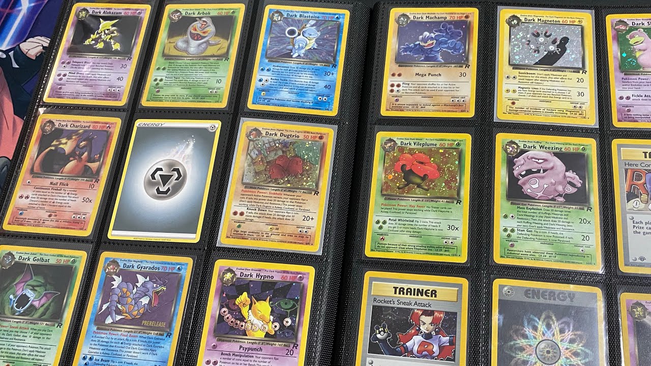 Rough but Complete Team Rocket Pokémon Card Set