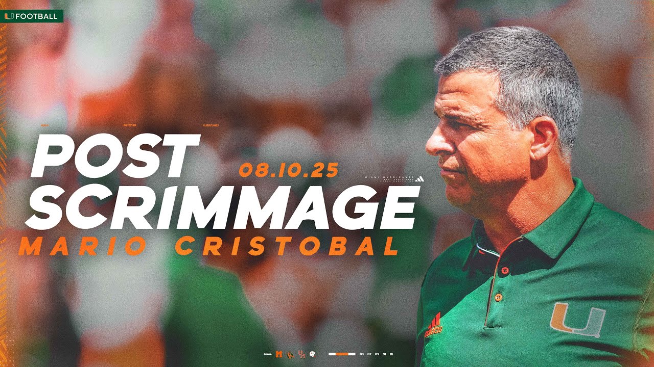 Post Scrimmage - Mario Cristobal - 8.10.25