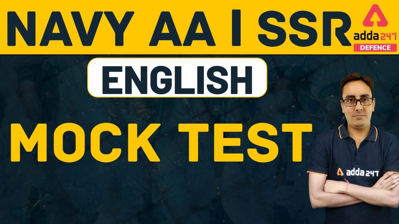 NAVY AA I SSR 2021| English | Mock Test