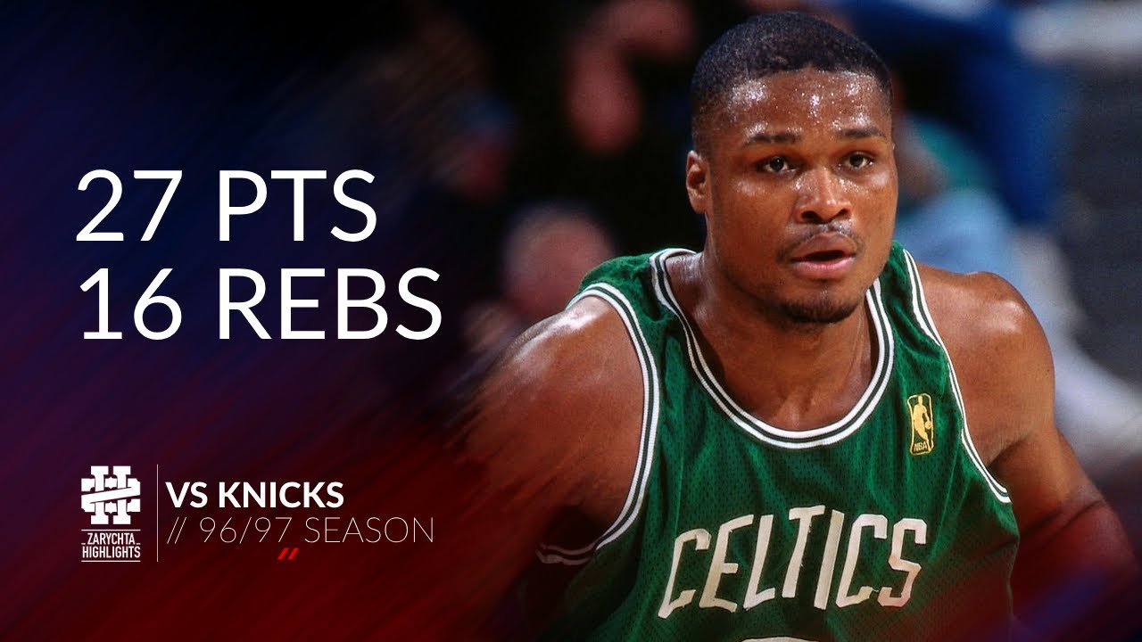 Antoine Walker 27 pts 16 rebs vs Knicks 96/97 season