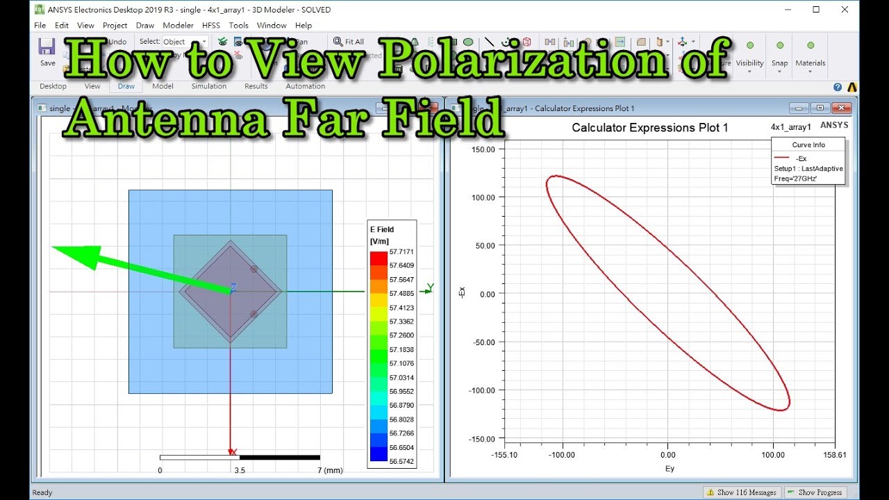 How to View Polarization of Antenna Far Field