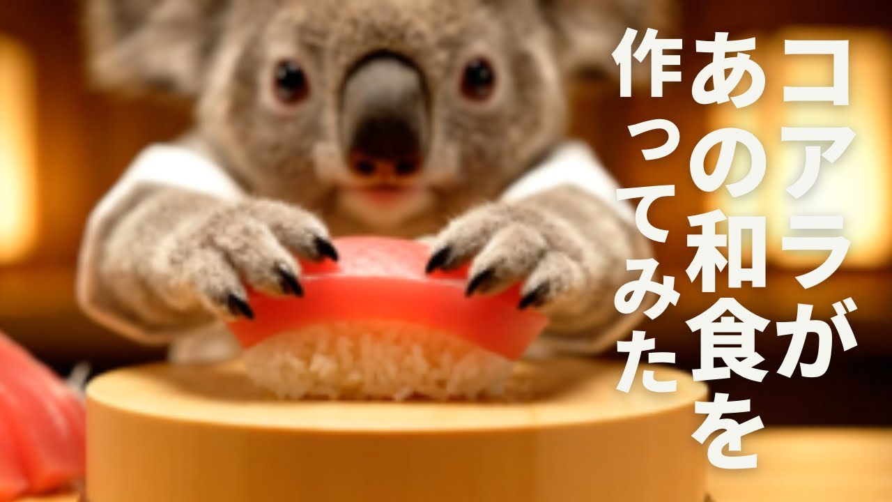 【ASMR】コアラがあの和食を作ってみた