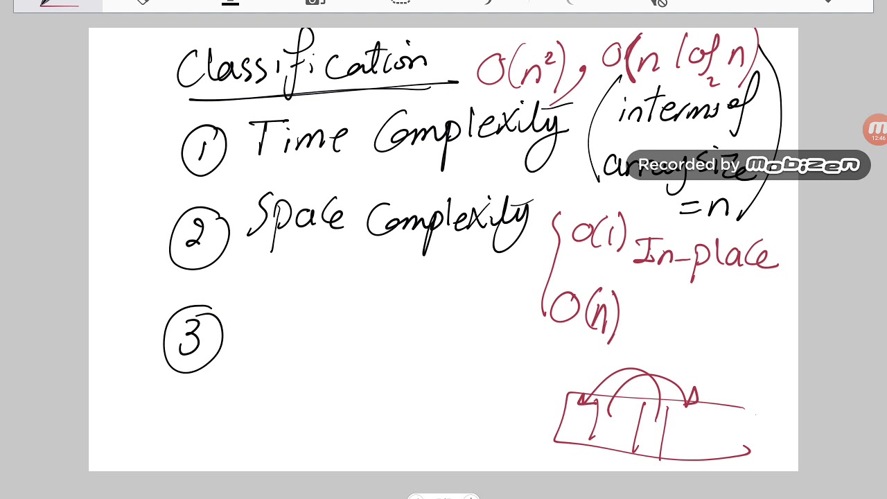 Lecture 08 - Sorting (Selection / Insertion / Bubble Sort )