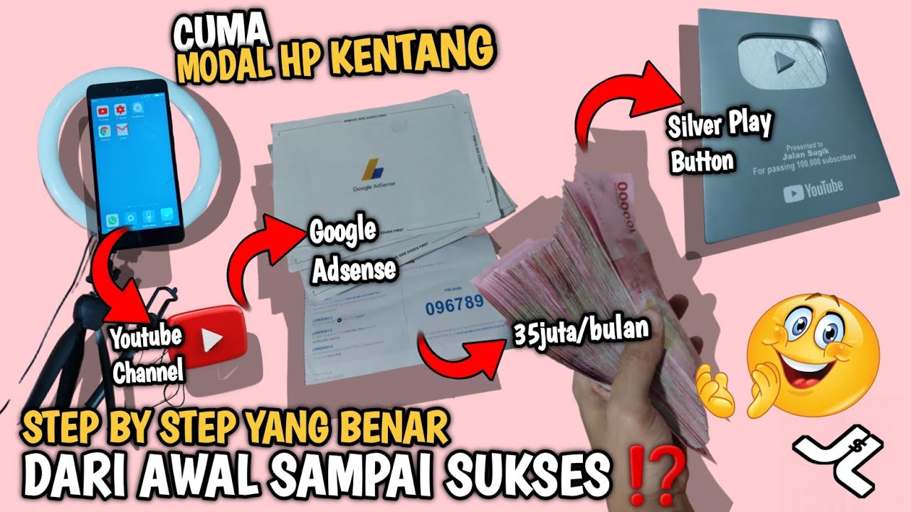 Cara Menjadi YouTuber Pemula Dari 0 Besar Sampai Dapat Uang❗Modal Hp Kentang