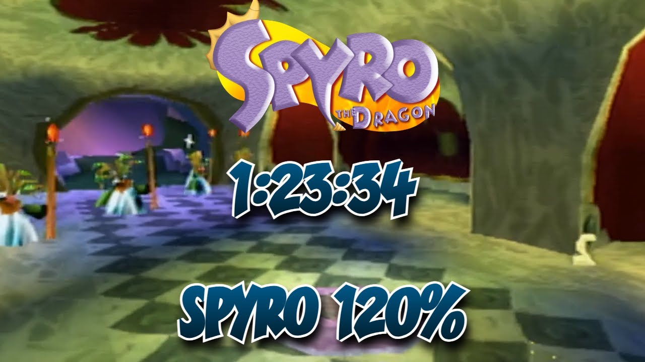 Spyro The Dragon 120% In 1:23:34