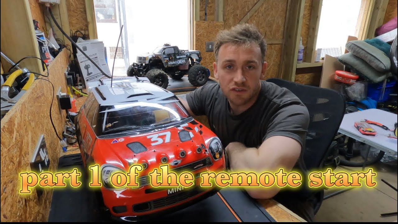 Installing a remote start to my thunder tiger eb4 s2.5 nitro buggy episode 1 🏎️⛽️💨🚀🎁