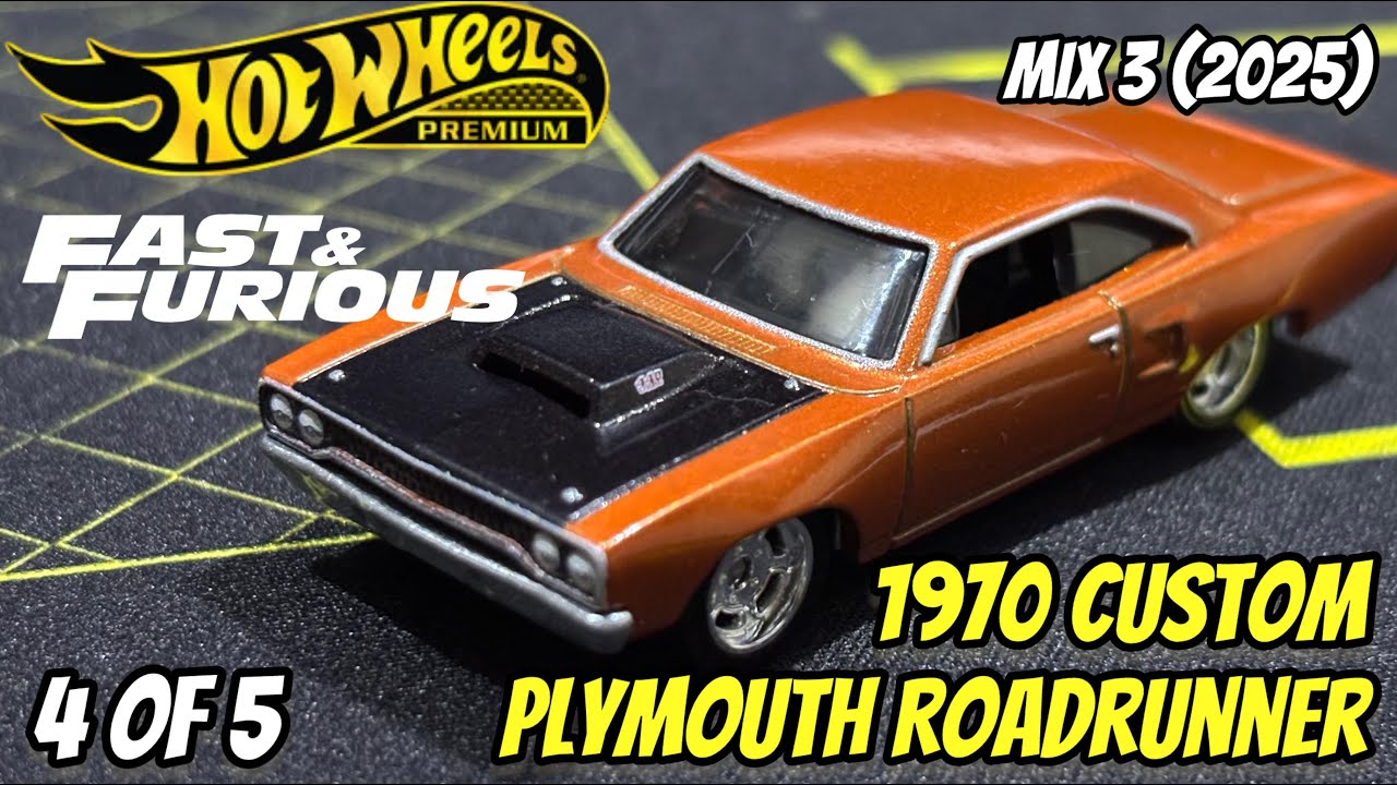1970 CUSTOM PLYMOUTH ROADRUNNER | Fast & Furious Mix 3 (2025) | Hot Wheels Premium | UNBOXING [4/5]