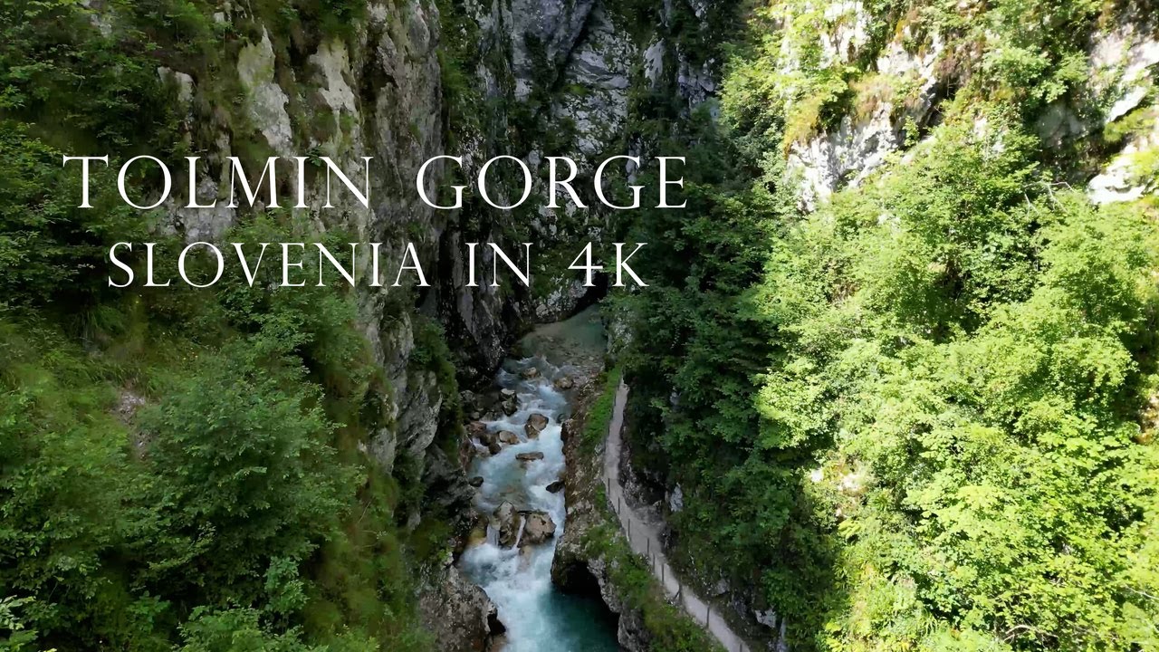 CINEMATIC DRONE VIDEO IN 4K - TOLMIN GORGE - SLOVENIA - DJI MINI 3 PRO IN EUROPE! MINI SCENIC MOVIE