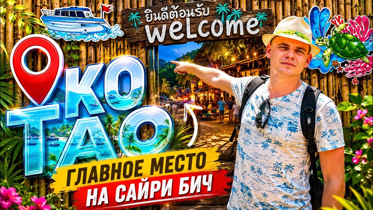 Прогулка по променаду Сайри на острове Ко Тао (Таиланд 2024)