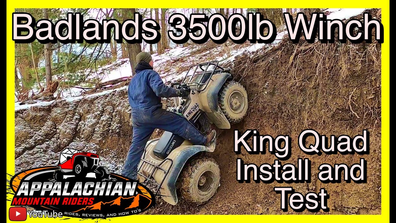 Badlands 3500lb Winch Install on a Suzuki King Quad