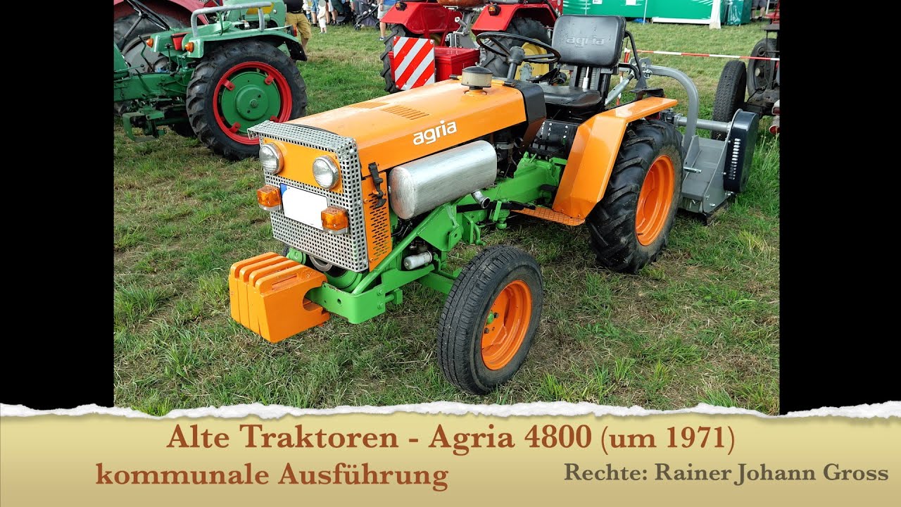 Alte Traktoren - Agria 4800 (um 1971) kommunale Ausführung