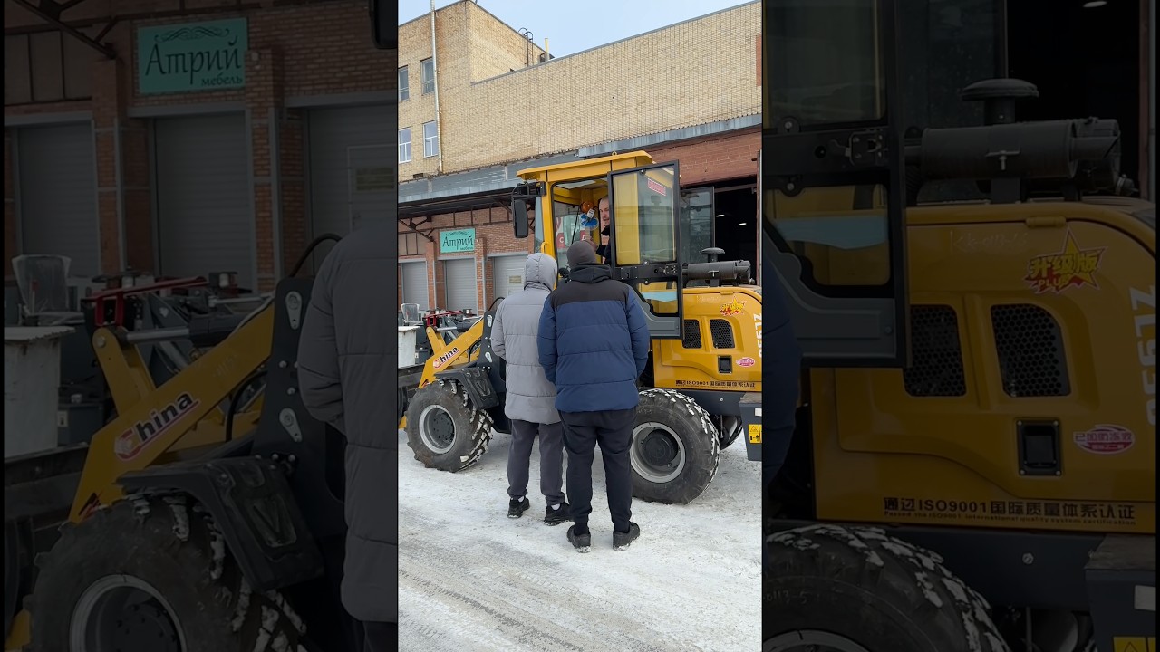Китайский мини погрузчик ZL928 #bobcat #leiyu