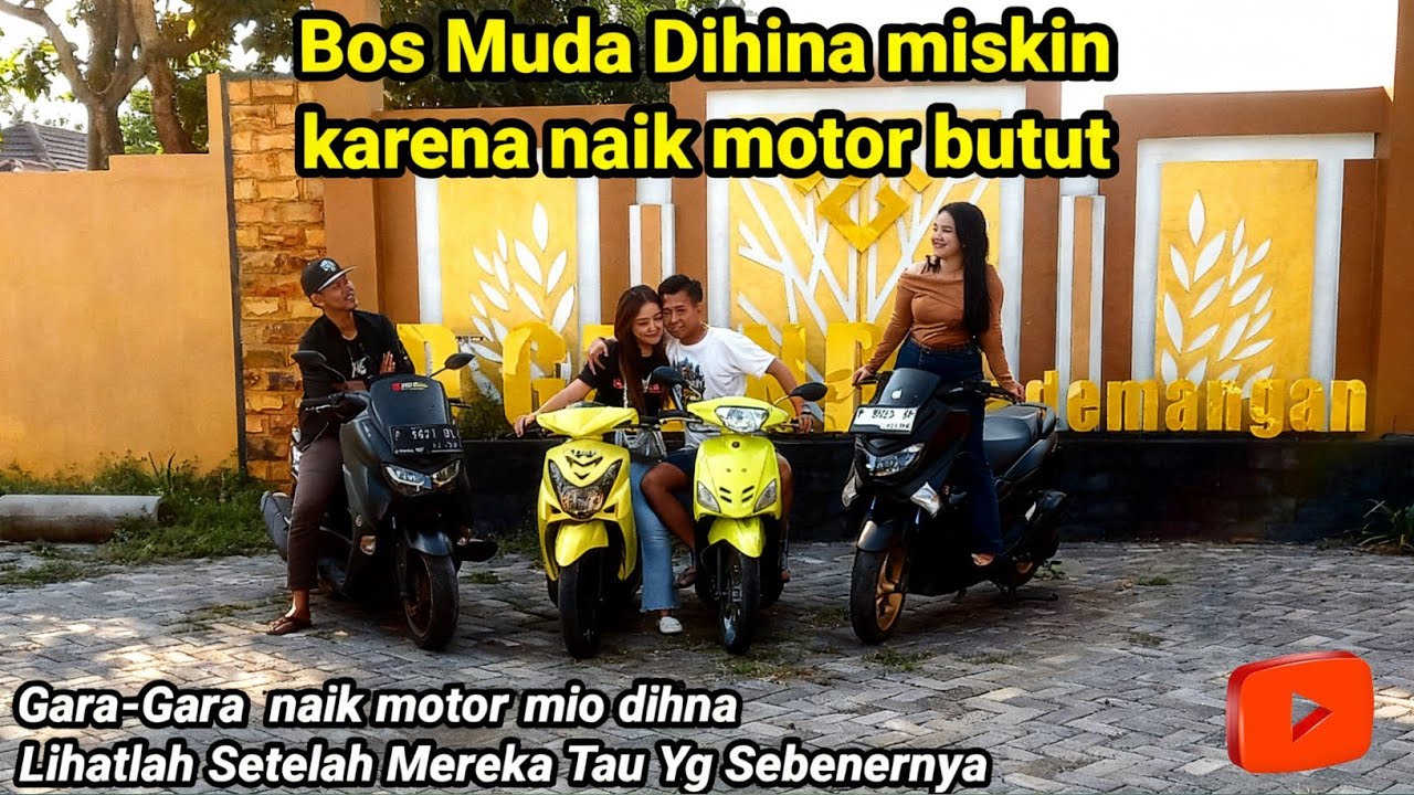 Bos Muda Dihina miskin karena naik motor butut oleh temen-temennya waktu Nyoreh bareng
