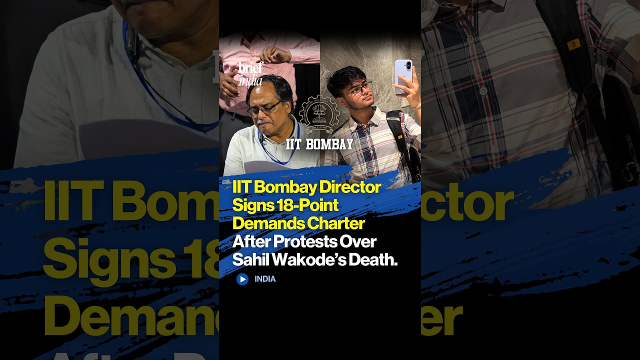 IIT Bombay Director Signs 18-Point Demands Charter After Protests Over Sahil Wakode&rsquo;s Death.