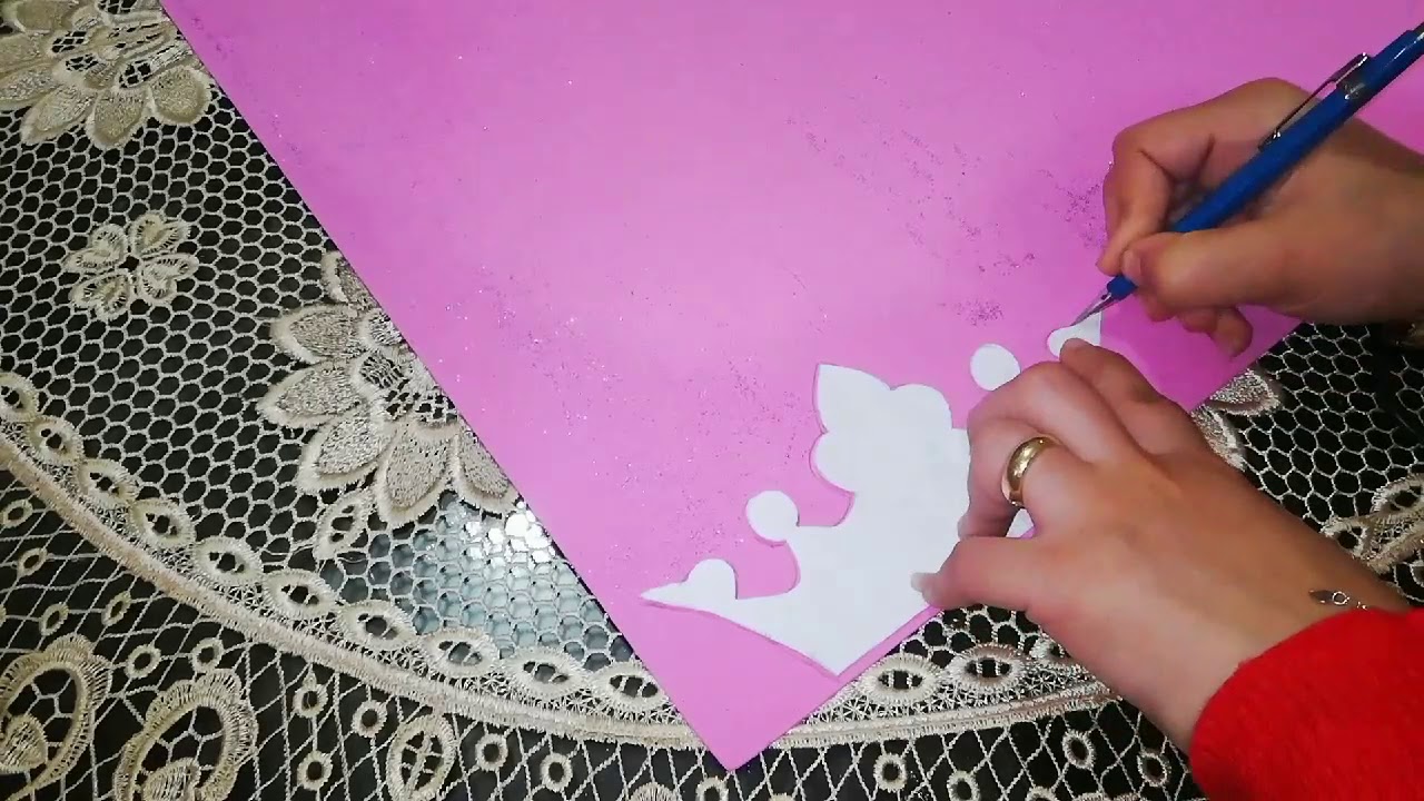 طريقه عمل طوق بالاسم/عمل تاج لاعياد الميلات والمناسبات/اسهل طريقه اعمل طوق بالاسم وباقل تكلفه😉😉