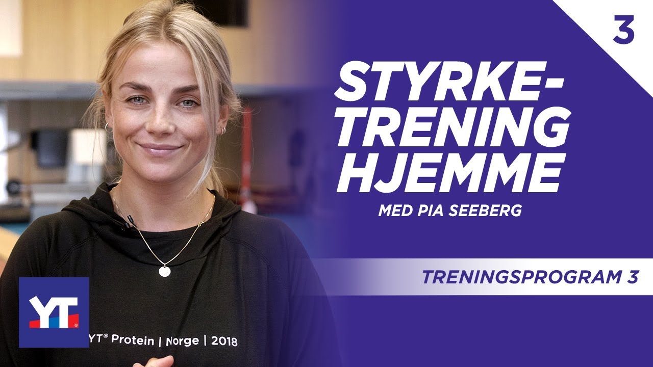 Styrketrening hjemme 💪Treningsprogram 3 | Pia Seeberg viser deg hvordan