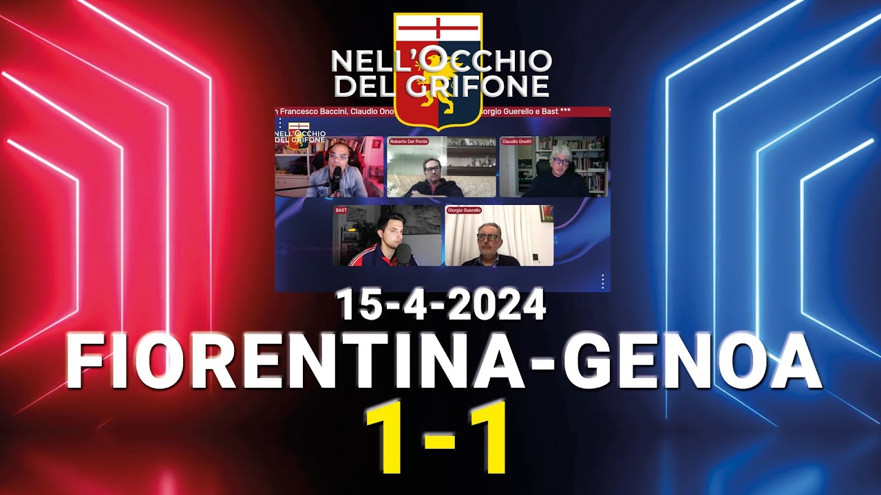 FIORENTINA-GENOA. Con Francesco Baccini, Claudio Onofri, Roberto Del Ponte, Giorgio Guerello, Bast.