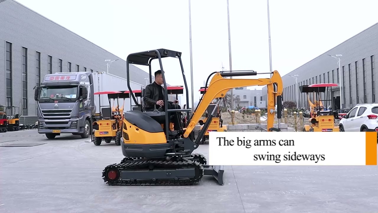 HT25 2.5ton compact excavator operation video