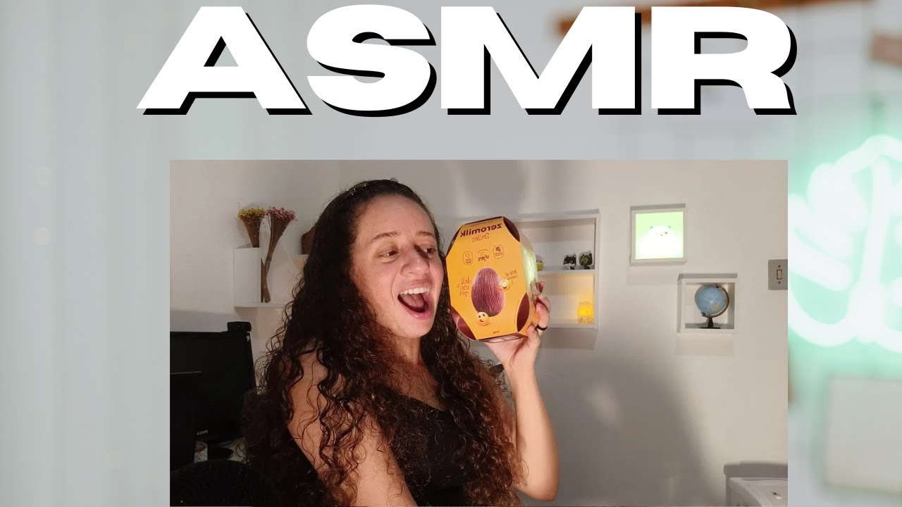 ASMR - COMENDO OVO DE PÁSCOA! VEGANO
