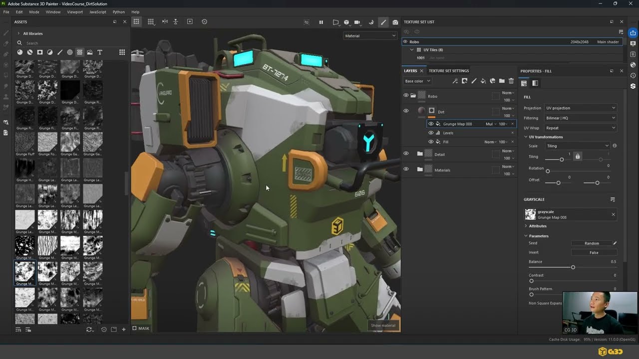 TỰ HỌC 3D HARD SURFACE | Hướng dẫn các cách tạo lớp dơ/bụi bẩn trong Substance Painter