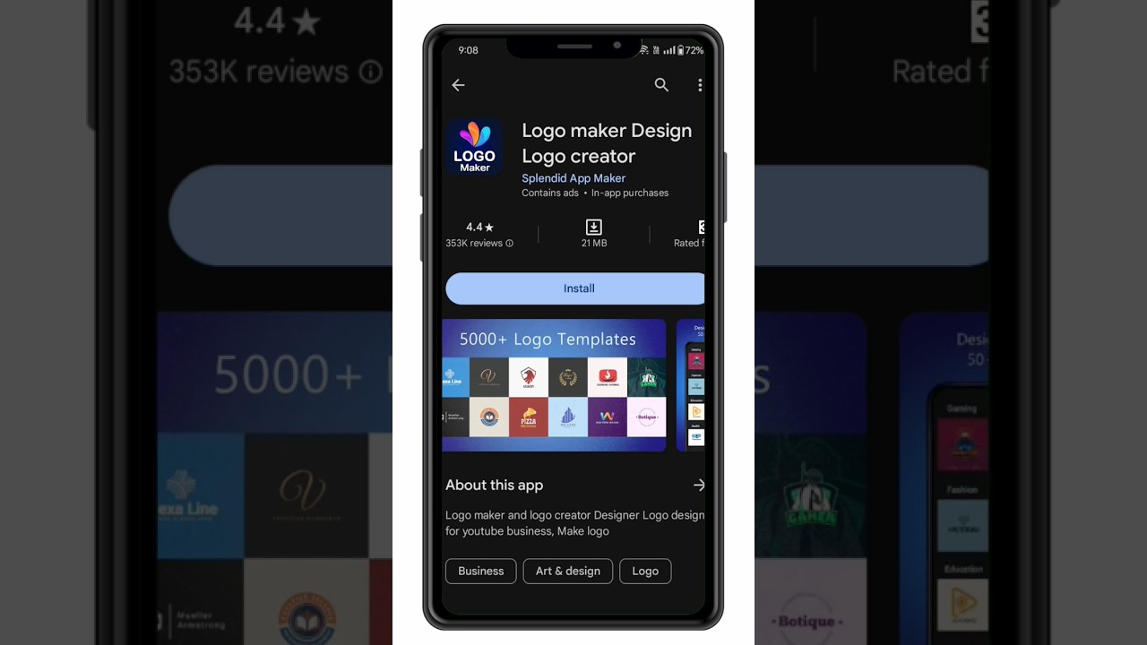 Best Logo Maker Apps For Android 🚀 #viralshorts #logodesign #android