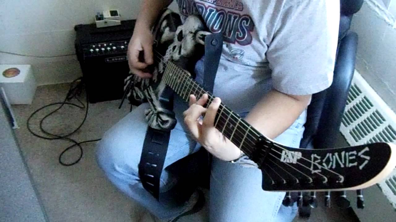 George Lynch Bones guitar sound check