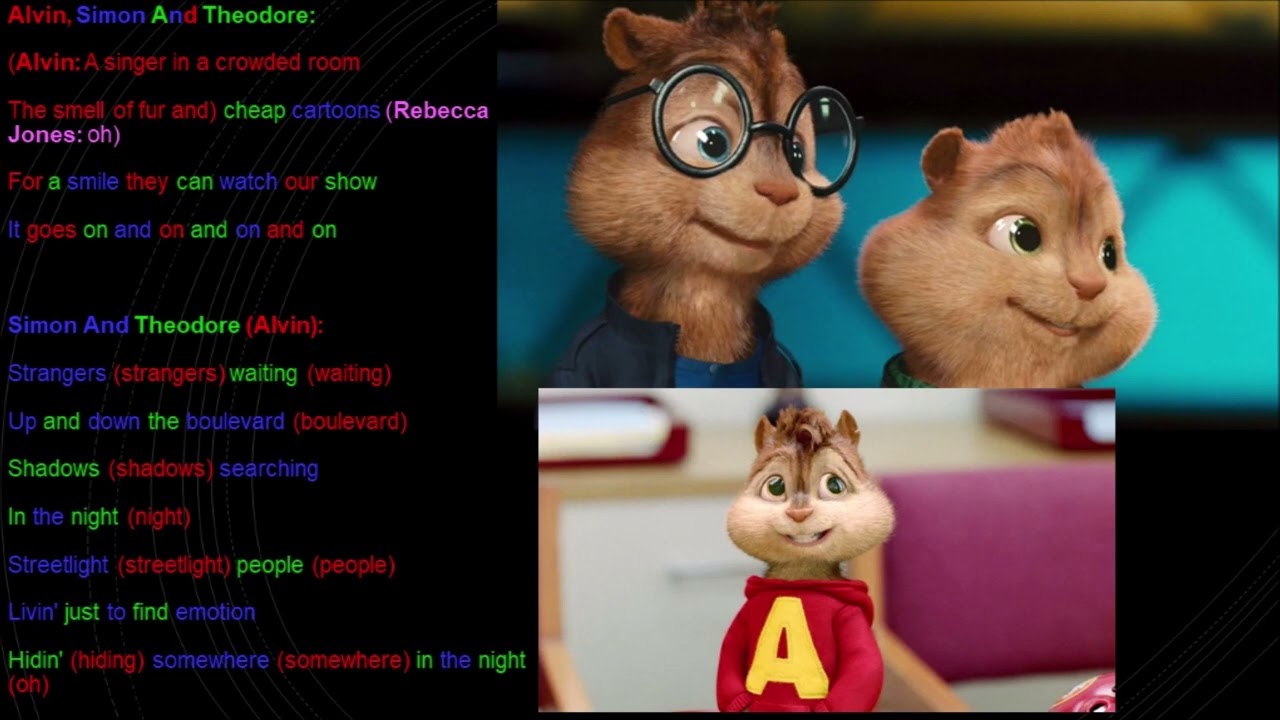 Don't Stop Believin’ The Chipmunks Lyrics