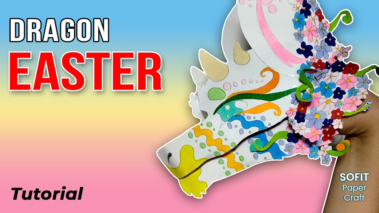How to make a paper Easter Dragon on hand. / Sofit PaperCraft / DIY