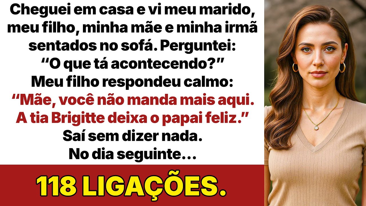 Quando cheguei em casa, minha irmã, meu marido e meu filho estavam juntinhos no sofá… e aí…