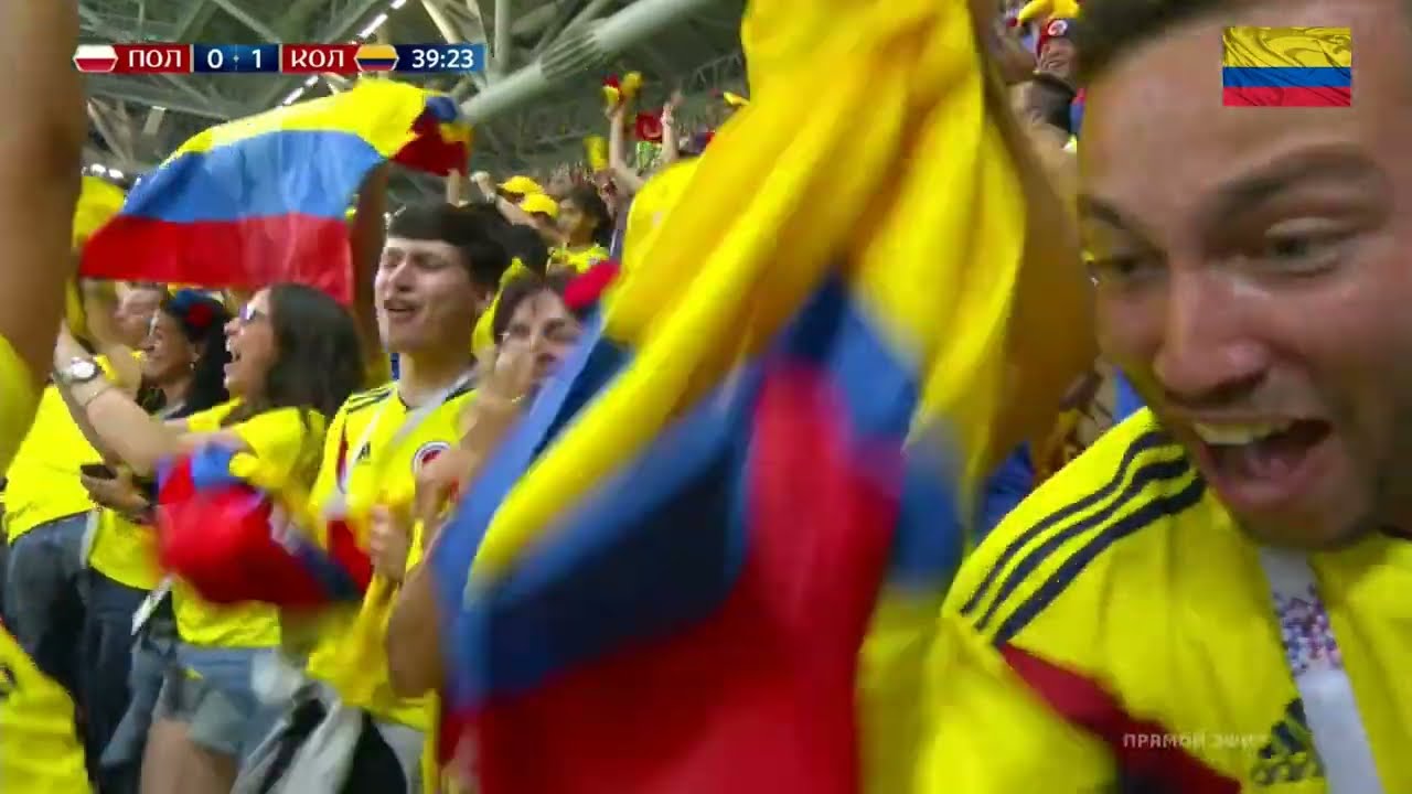 World Cup 2018  Poland Colombia  0 1  Yerry Mina