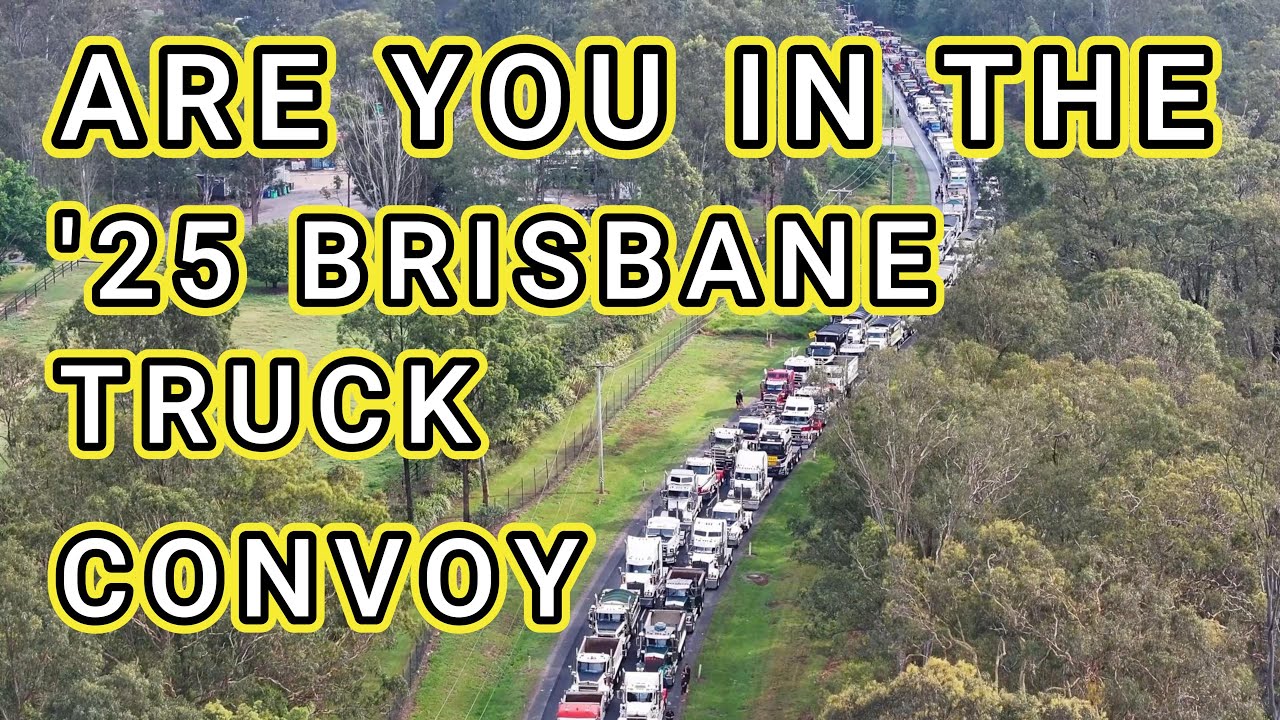BRISBANE TRUCK CONVOY FOR KIDS 2025 DRONE VIEW * ARE YOU IN THE VIDEO?