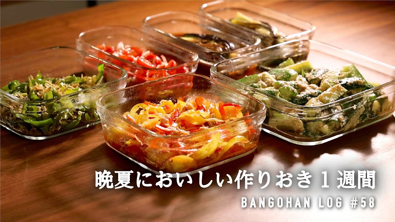 【10品5日分】1週間分の作り置き＆下味冷凍/ 暑い日が続く晩夏のラクする晩御飯 /夏バテ解消レシピ