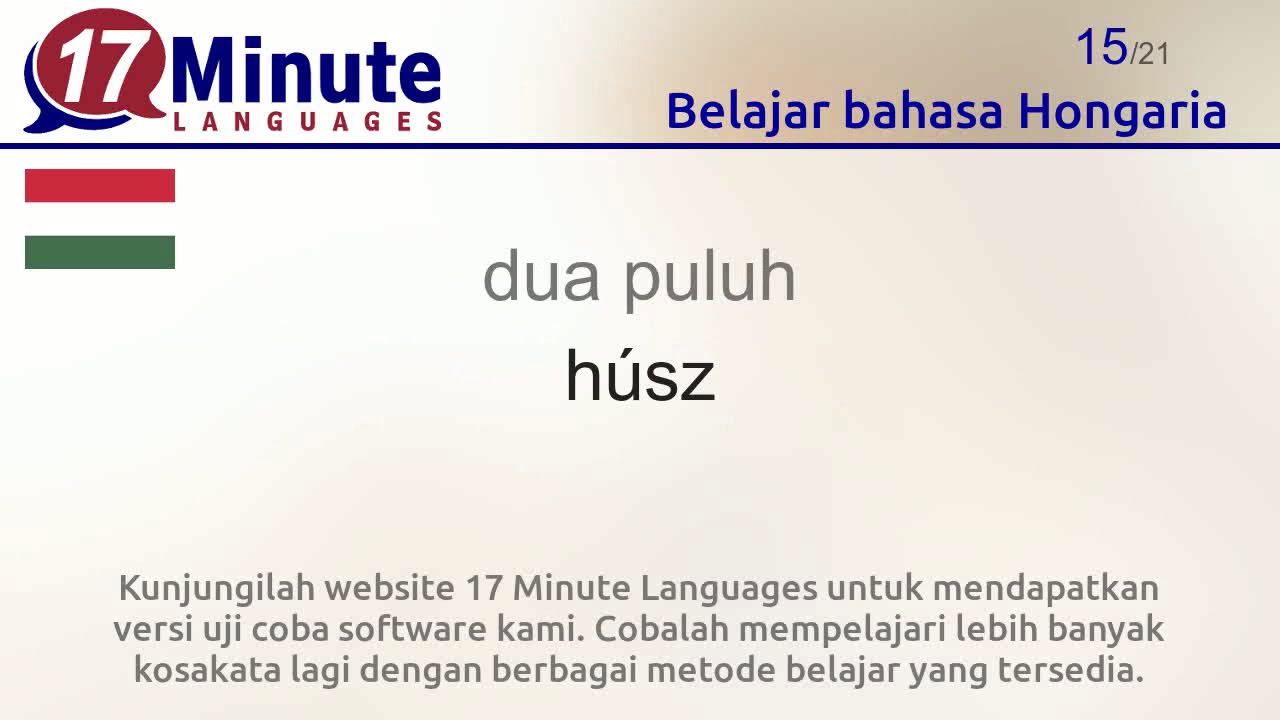 Belajar bahasa Hongaria (Bagian 2)