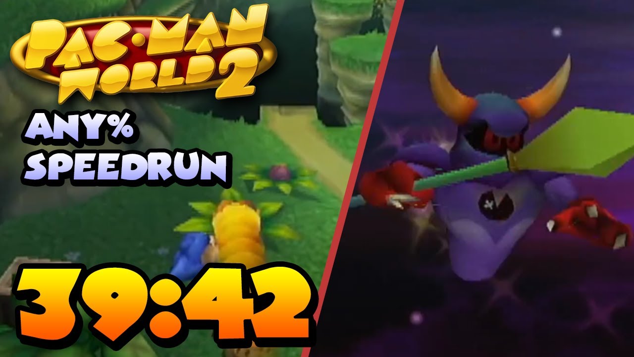 Pac-Man World 2 - Any% Speedrun in 39:42【WORLD RECORD】