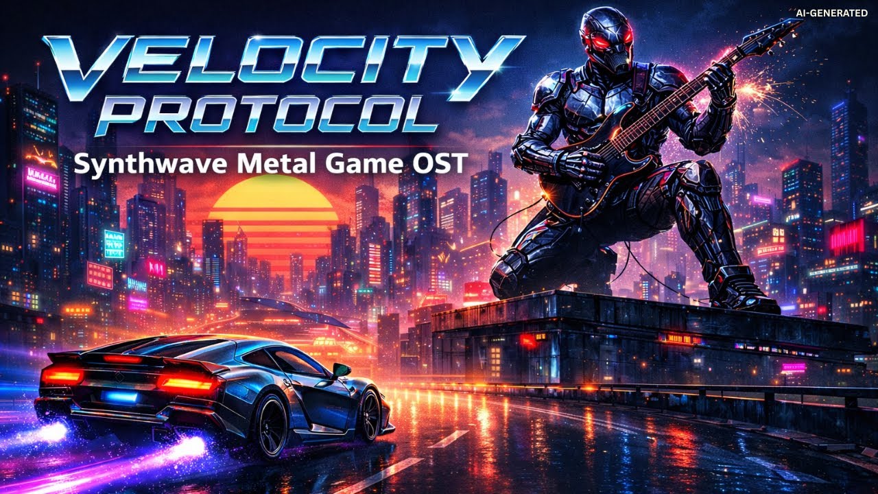 VELOCITY PROTOCOL – Synthwave Metal Game Soundtrack