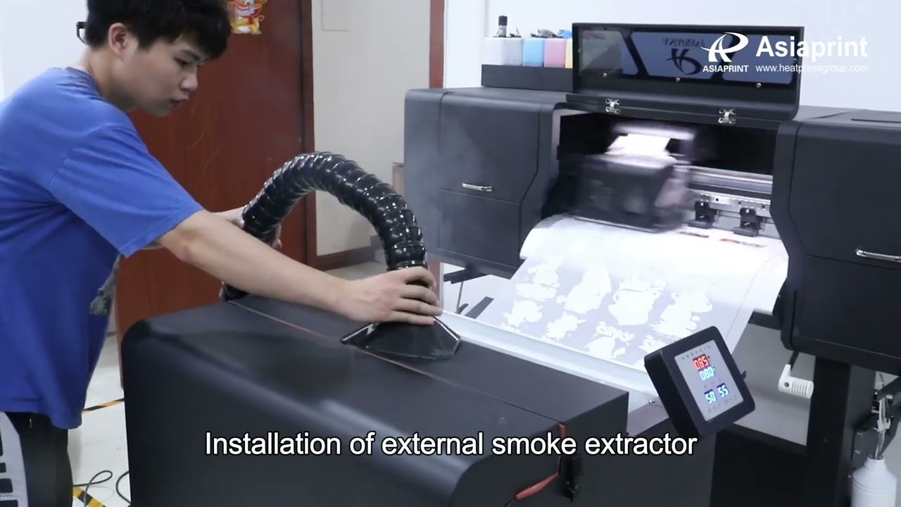 A more space-saving 60cm dtf vertical powder shaking machine#tshirts#dtf#printer#machine#asiaprint