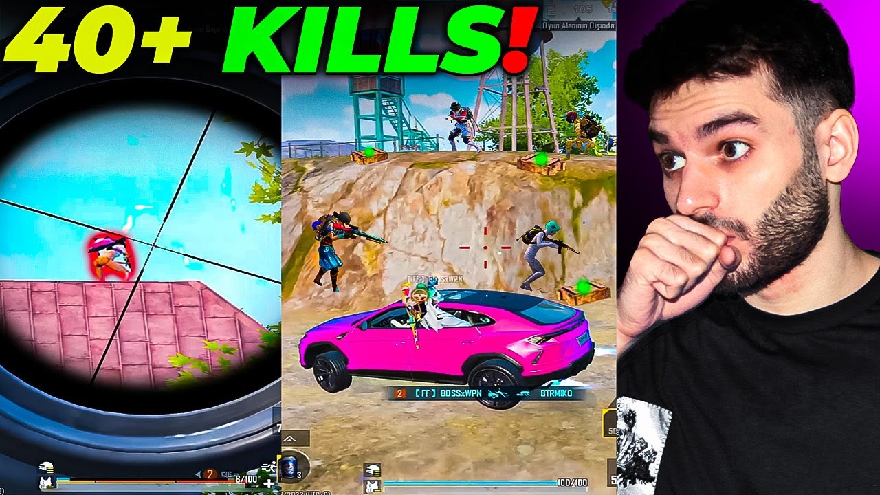 40 KİLL ALDIQ!! 😮 BOL AWM VURUŞLU MAÇ!! 🔥 | PUBG MOBILE