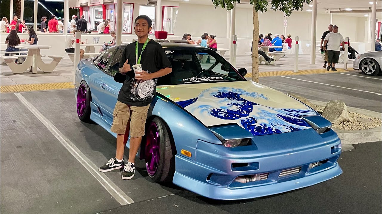 The Blue 240sx&rsquo;s First Cruise in the Mainland! (Caf&eacute; 86 Meet)