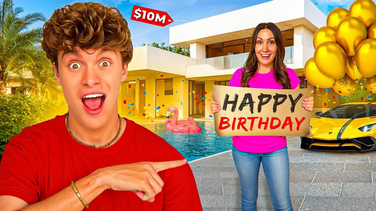 I Bought a MANSION for My SON’S Surprise Birthday Party!