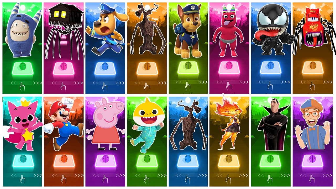 Oddbods Bubbles All Video Megamix 🆚 Baby Shark Friends 🆚 Cocomelon 🆚 Bluey Bingo 🎶 Who Will Win?