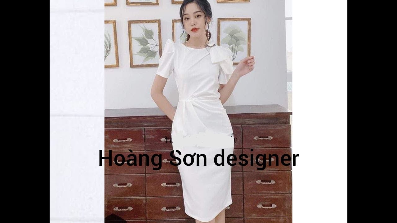 dạy cắt may cơ bản: hướng dẫn cách cắt đầm theo mẫu xếp ly thân|Hoàng Sơn designer, đầm liền thân