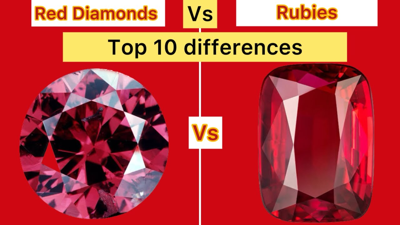 Red diamond vs Ruby | Top 10 differences between red diamonds and rubies | HDB TV