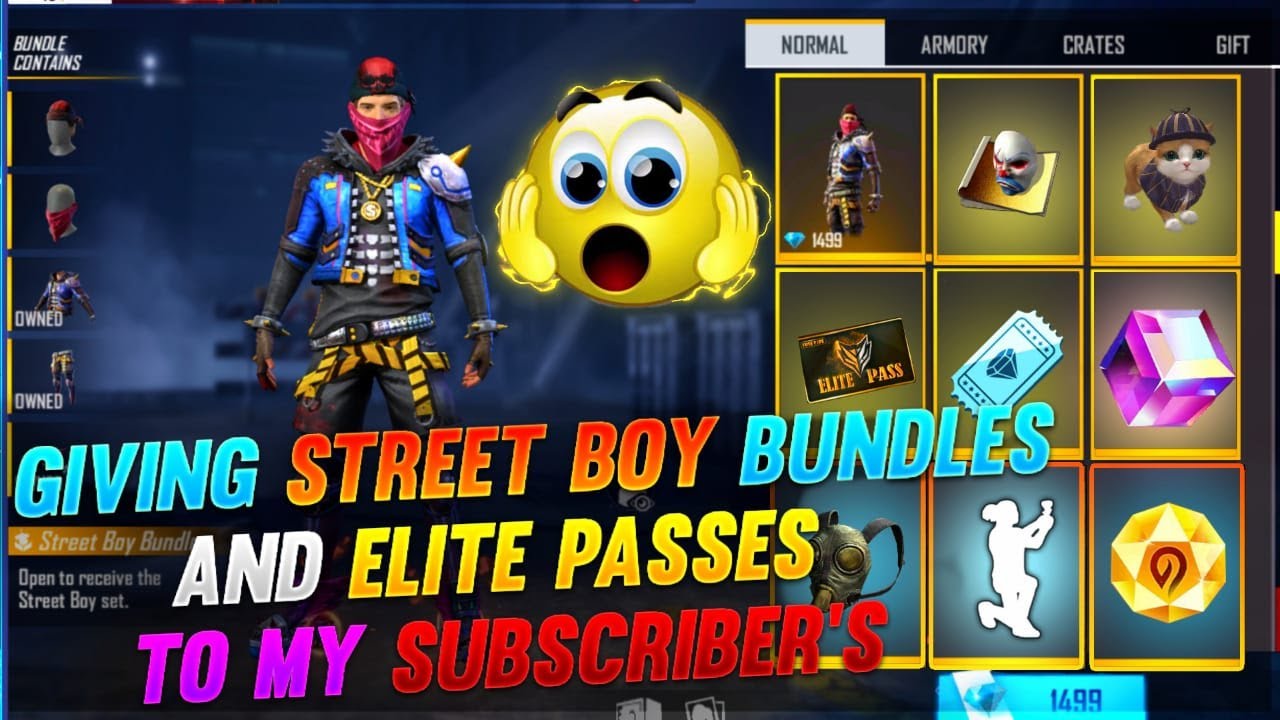 I Purchased Street Boy Bundle,Elite Pass And Many More In My  Subscriber Account - Garena Freefire