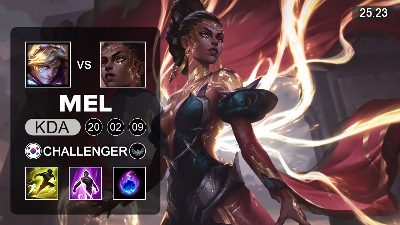 Mel vs Ezreal ADC - KR Challenger - Patch 25.23 Season 15