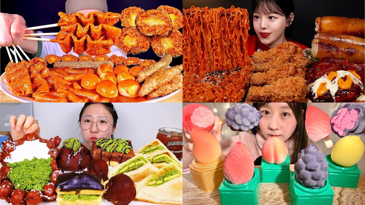 EXTREME SPICY NOODLES CHALLENGE 🌶️ Korean Street Food Mukbang!