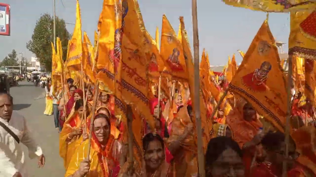 पैदल निशाना यात्रा,जय श्री श्याम,आभानगरी डिडवाना 