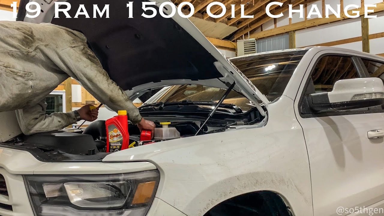 2019 / 2020 Dodge Ram 1500 5TH Gen Oil Change Process