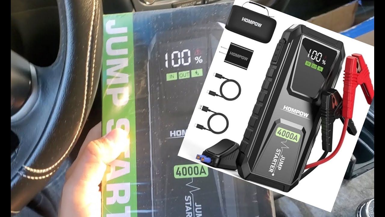 FULL REVIEW- HOMPOW G90 4000A CAR Jump Starter- All Gas / UP TO 10L Diesel Engine IS THIS ANY GOOD?
