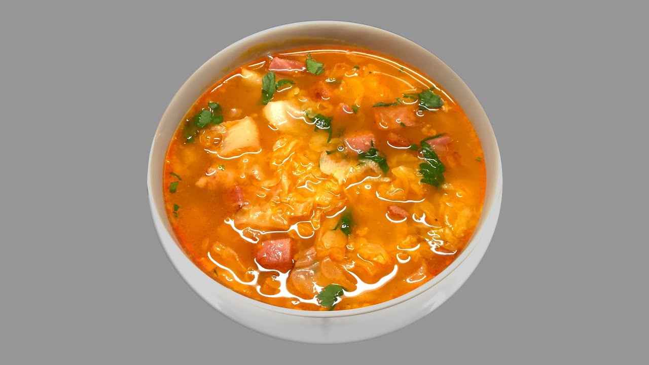Kapustová polévka se slaninou recept
