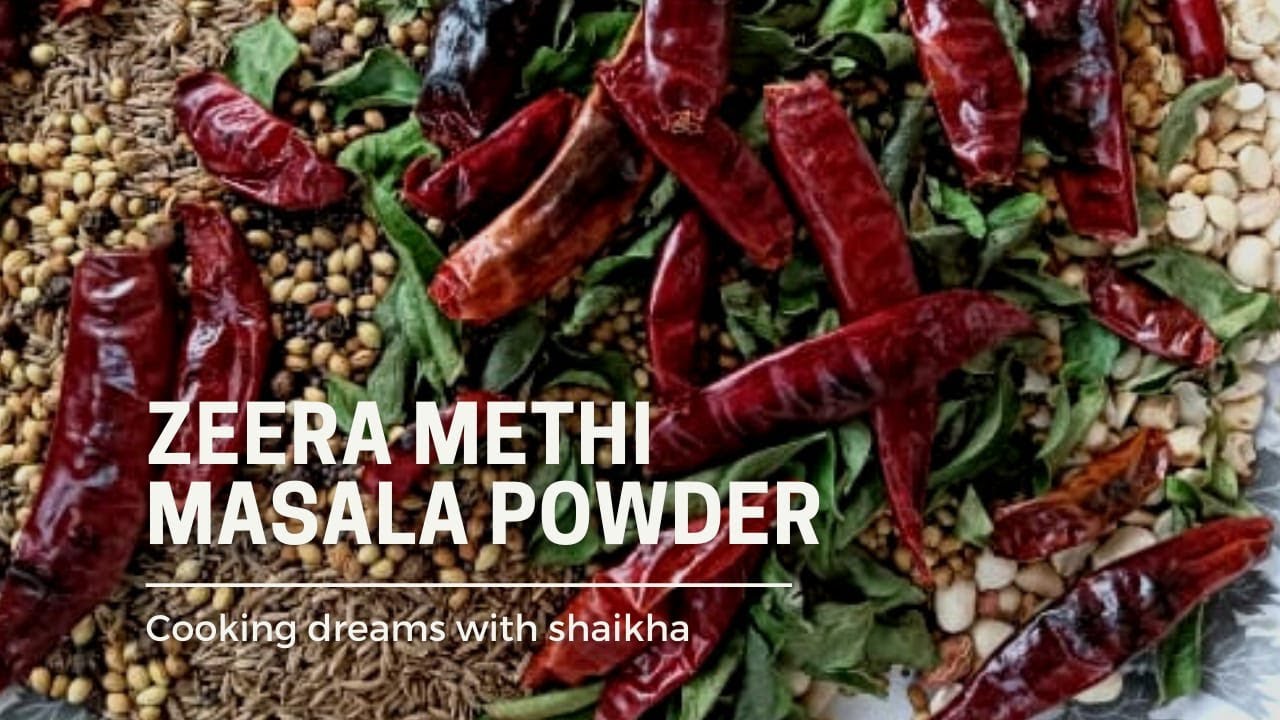 Zeera methi masala powder/ home made fish masala/roasted sambar masala zeera meth / #homemademasalas